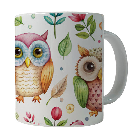 Sweet Owls Ceramic Tea Coffee Mug Cup - 11oz