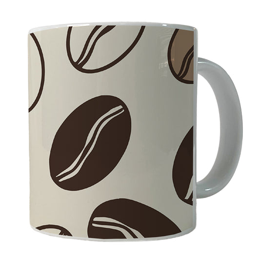 Coffee Beans Sketch Ceramic Tea Coffee Mug Cup - 11oz