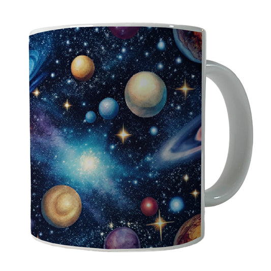 Galaxy Outer Space Astronomy Pattern Ceramic Tea Coffee Mug Cup - 11oz