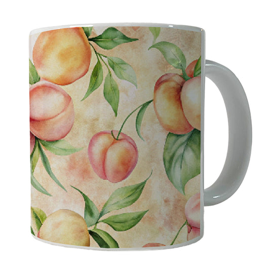 Peaches And Cream Wallpaper Ceramic Tea Coffee Mug Cup - 11oz