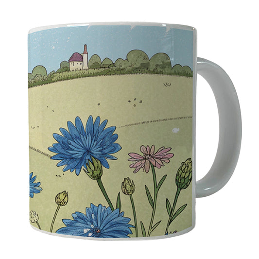 Field Of Cornflowers Flowers Ceramic Tea Coffee Mug Cup - 11oz