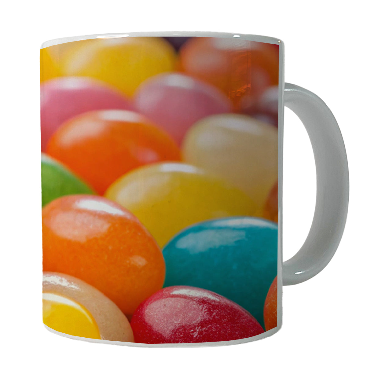 Lots of Jelly Beans Easter Candy Ceramic Tea Coffee Mug Cup - 11oz