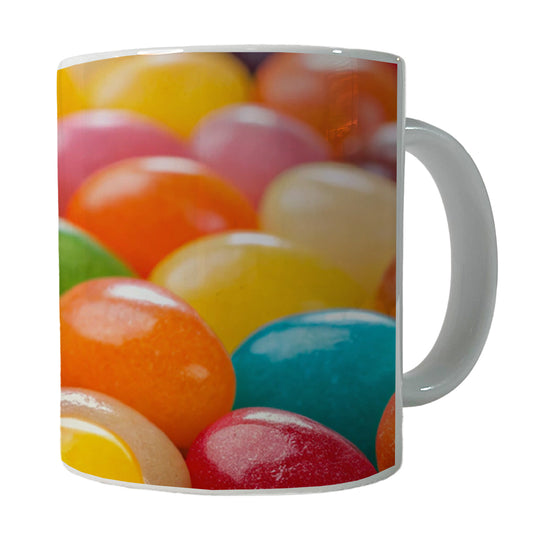 Lots of Jelly Beans Easter Candy Ceramic Tea Coffee Mug Cup - 11oz