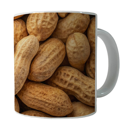 Lots of Roasted Peanuts in Their Shells Ceramic Tea Coffee Mug Cup - 11oz