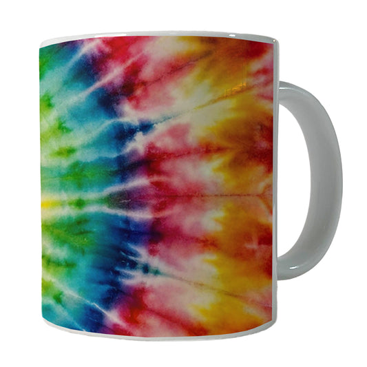 Tie-Dye Watercolor Design Ceramic Tea Coffee Mug Cup - 11oz