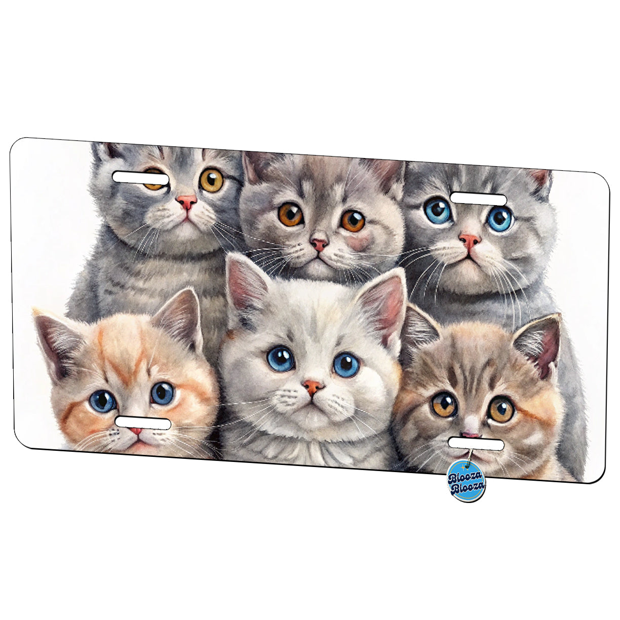 Sweet British Shorthair Cats Metal Vanity Novelty Tag License Plate for Trucks Cars SUVs