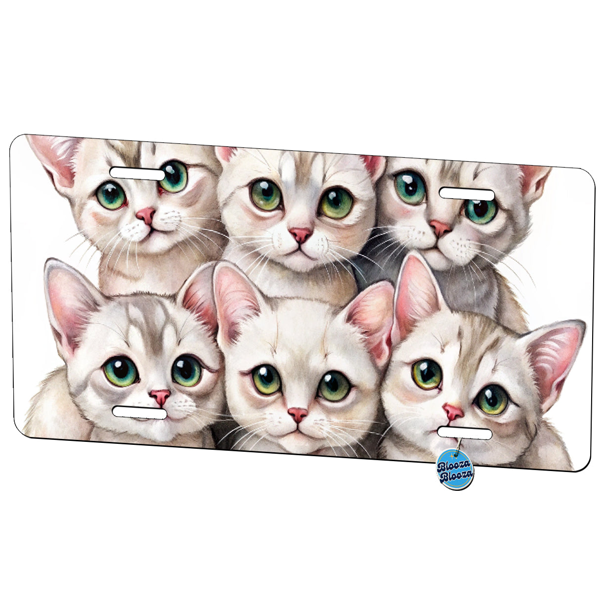 Sweet Burmilla Cats Metal Vanity Novelty Tag License Plate for Trucks Cars SUVs