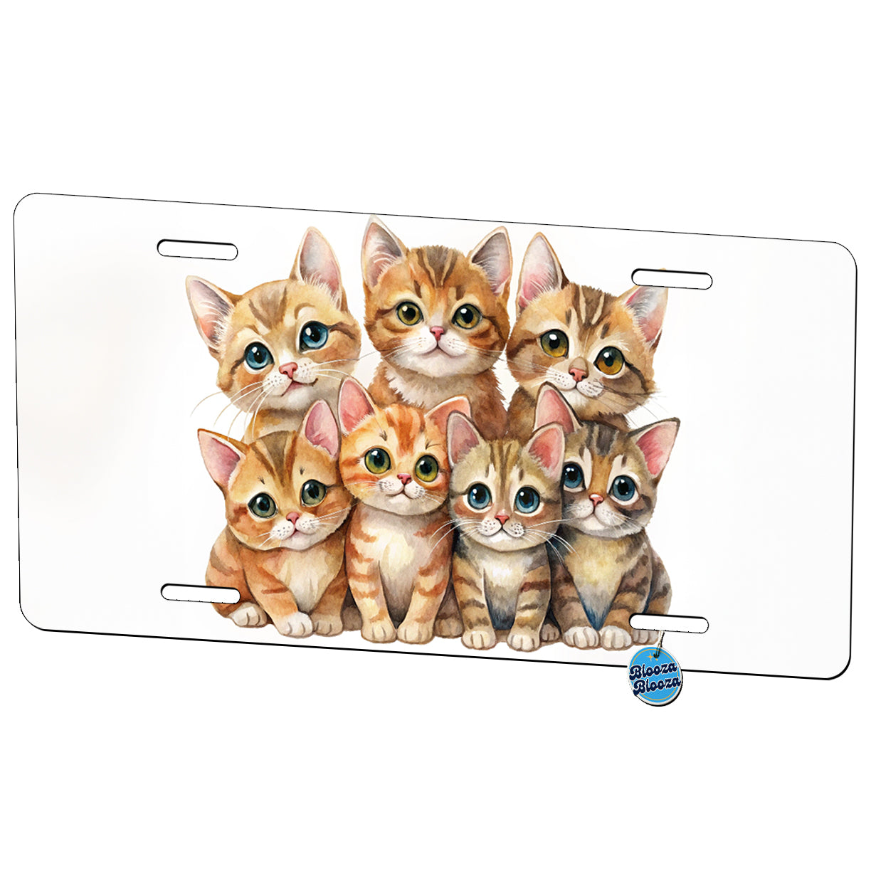 Sweet Havana Brown Cats Metal Vanity Novelty Tag License Plate for Trucks Cars SUVs
