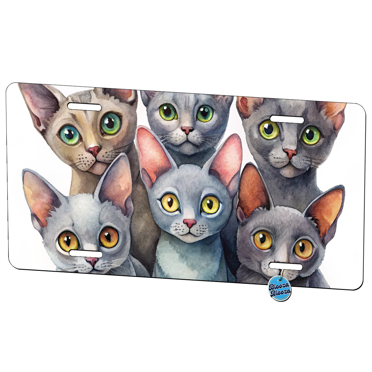Sweet Korat Cats Metal Vanity Novelty Tag License Plate for Trucks Cars SUVs