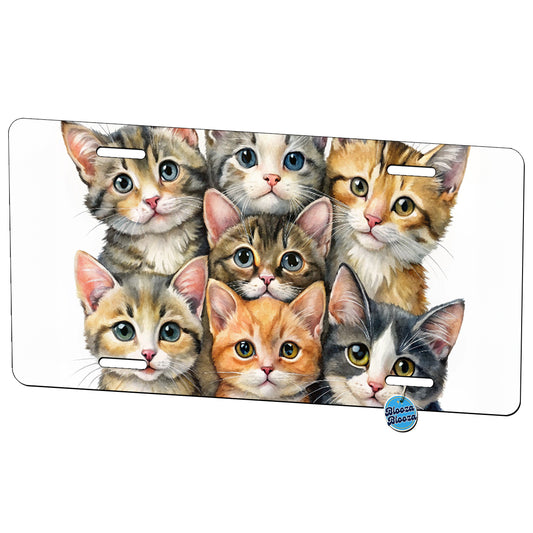 Sweet Manx Cats Metal Vanity Novelty Tag License Plate for Trucks Cars SUVs