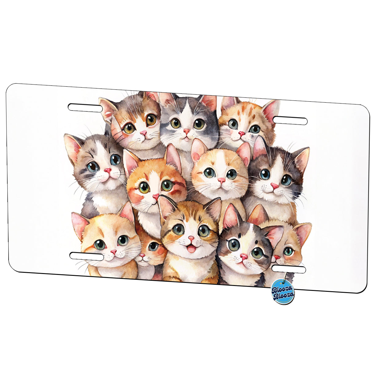 Sweet Munchkin Cats Metal Vanity Novelty Tag License Plate for Trucks Cars SUVs