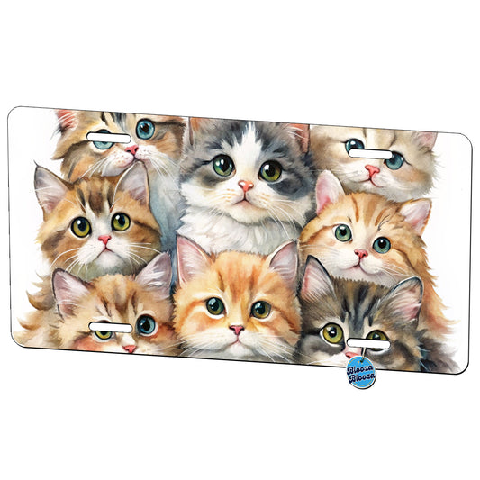 Sweet Ragamuffin Cats Metal Vanity Novelty Tag License Plate for Trucks Cars SUVs