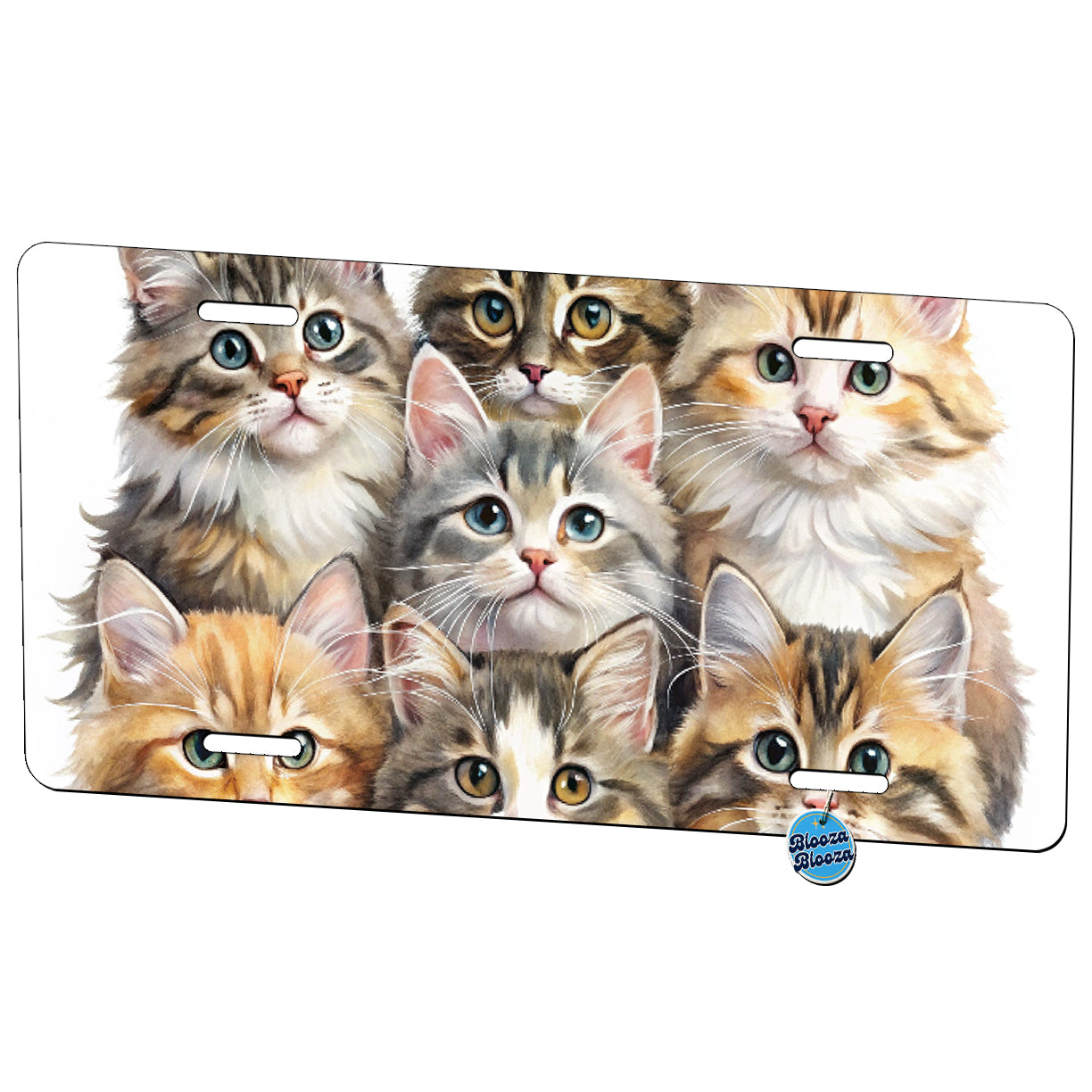 Sweet Siberian Cats Metal Vanity Novelty Tag License Plate for Trucks Cars SUVs