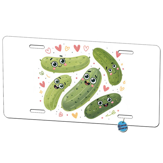 Kawaii Pickles Metal Vanity Novelty Tag License Plate for Trucks Cars SUVs