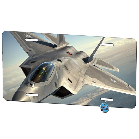 F-22 Raptor US Air Force Air Superiority Fighter Plane Metal Vanity Novelty Tag License Plate for Trucks Cars SUVs