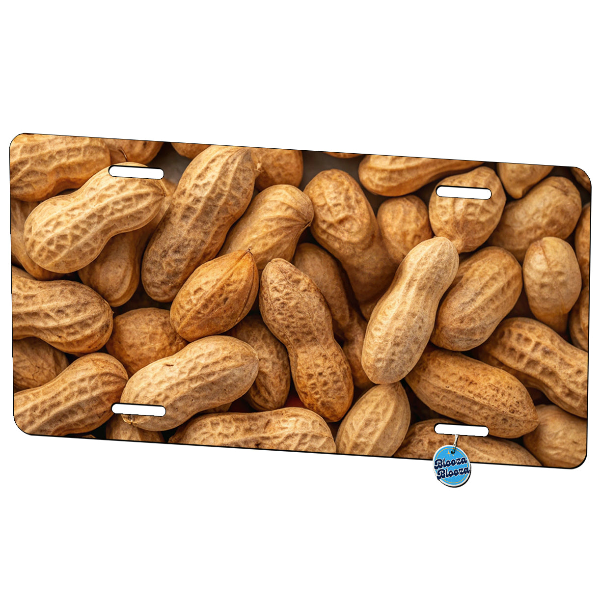 Lots of Roasted Peanuts in Their Shells Metal Vanity Novelty Tag License Plate for Trucks Cars SUVs