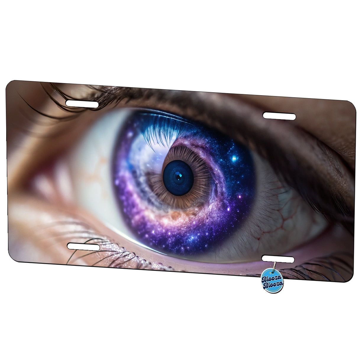 The Galaxy Seen Through Her Eyes Metal Vanity Novelty Tag License Plate for Trucks Cars SUVs