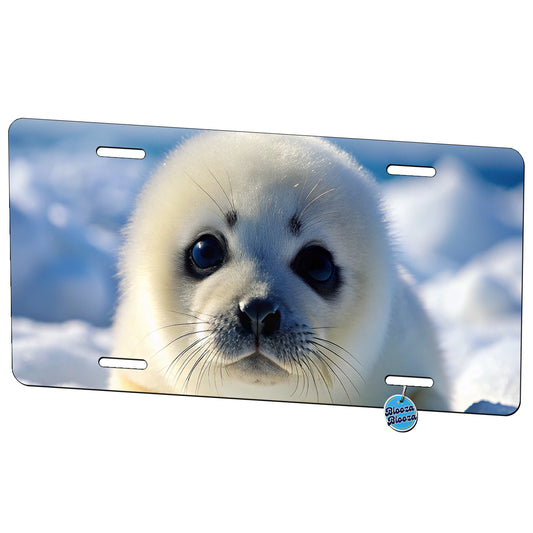 Baby Harp Seal Metal Vanity Novelty Tag License Plate for Trucks Cars SUVs