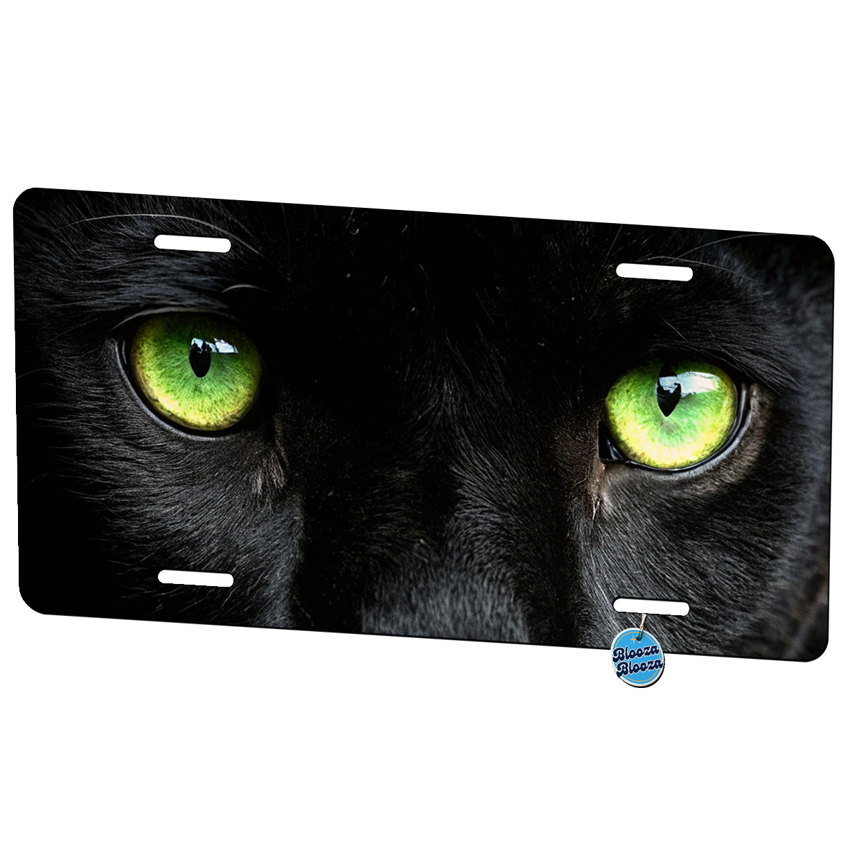 Black Panther Eyes Metal Vanity Novelty Tag License Plate for Trucks Cars SUVs