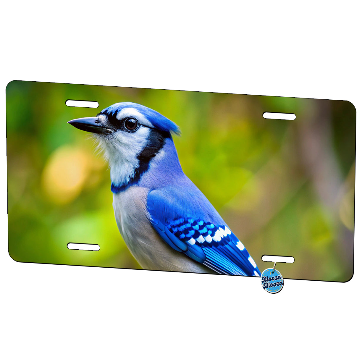 Blue Jay Backyard Bird Metal Vanity Novelty Tag License Plate for Trucks Cars SUVs