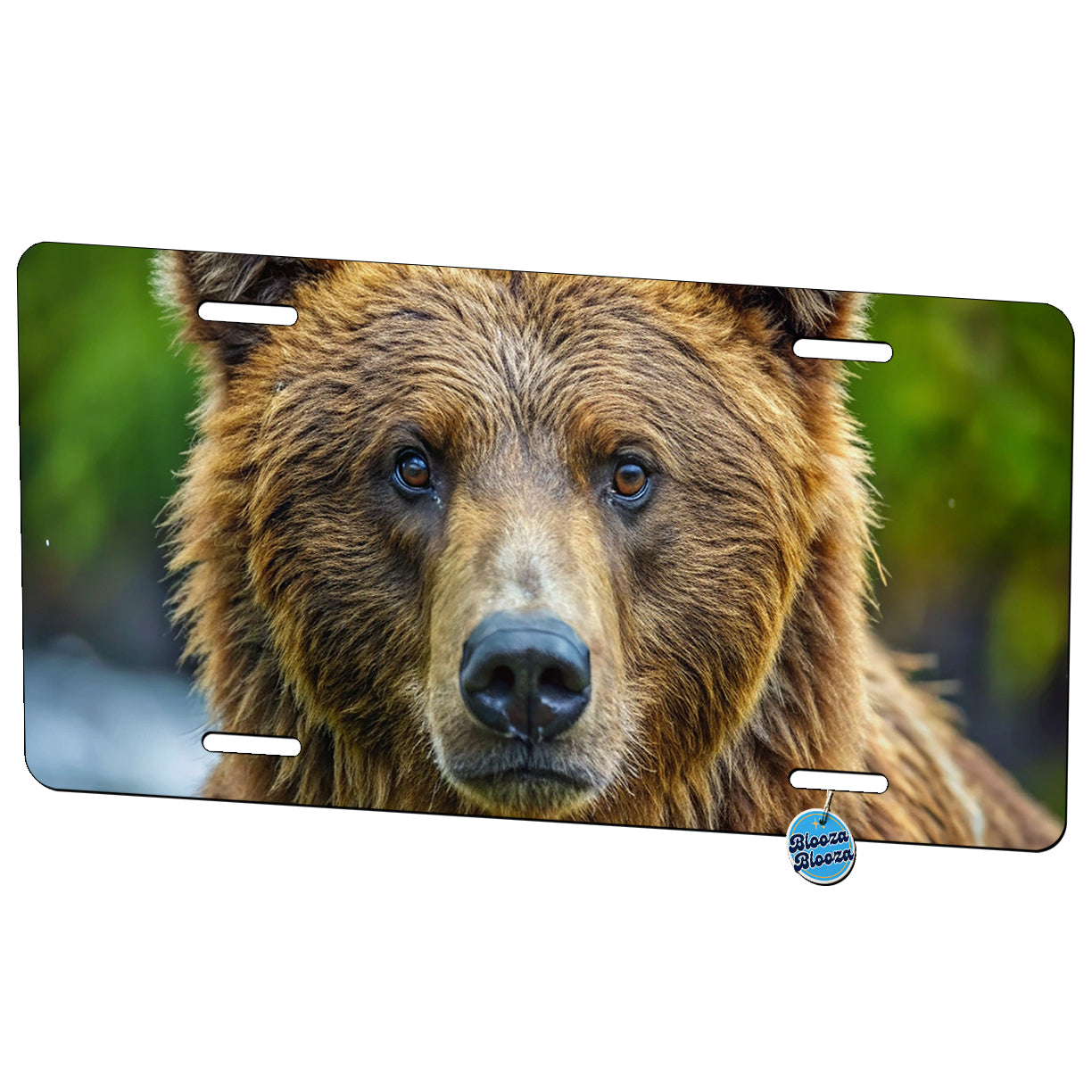 Brown Bear Metal Vanity Novelty Tag License Plate for Trucks Cars SUVs