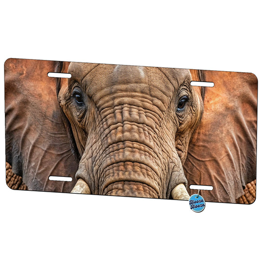 Elephant Metal Vanity Novelty Tag License Plate for Trucks Cars SUVs