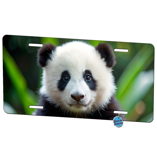 Giant Panda Baby Metal Vanity Novelty Tag License Plate for Trucks Cars SUVs