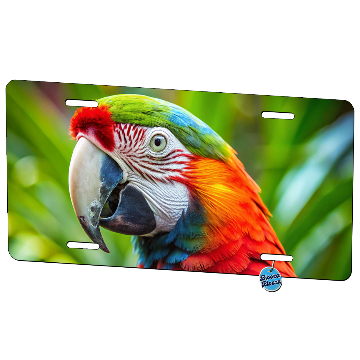 Macaw Parrot Bird Metal Vanity Novelty Tag License Plate for Trucks Cars SUVs