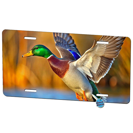 Mallard Duck Flying Metal Vanity Novelty Tag License Plate for Trucks Cars SUVs