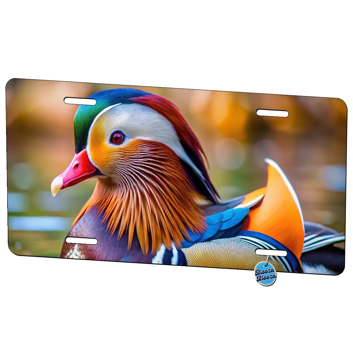 Mandarin Duck Metal Vanity Novelty Tag License Plate for Trucks Cars SUVs