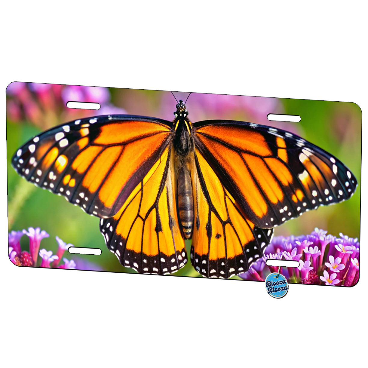 Monarch Butterfly Metal Vanity Novelty Tag License Plate for Trucks Cars SUVs