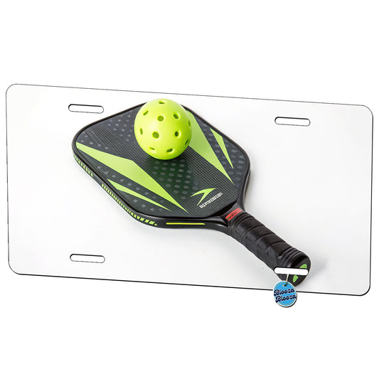 Pickleball Paddle and Ball Metal Vanity Novelty Tag License Plate for Trucks Cars SUVs