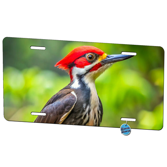 Pileated Woodpecker Backyard Bird Metal Vanity Novelty Tag License Plate for Trucks Cars SUVs