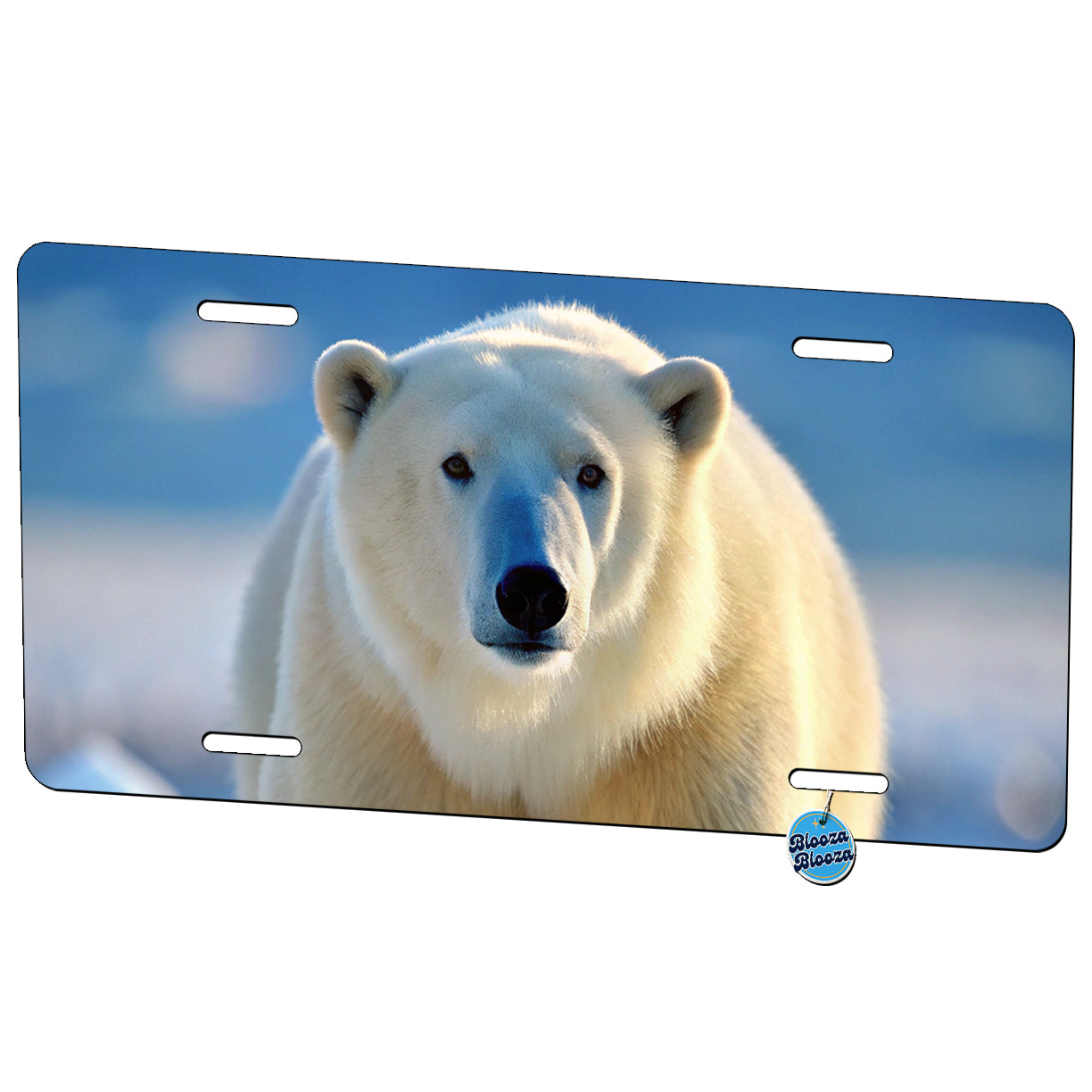 Polar Bear Metal Vanity Novelty Tag License Plate for Trucks Cars SUVs