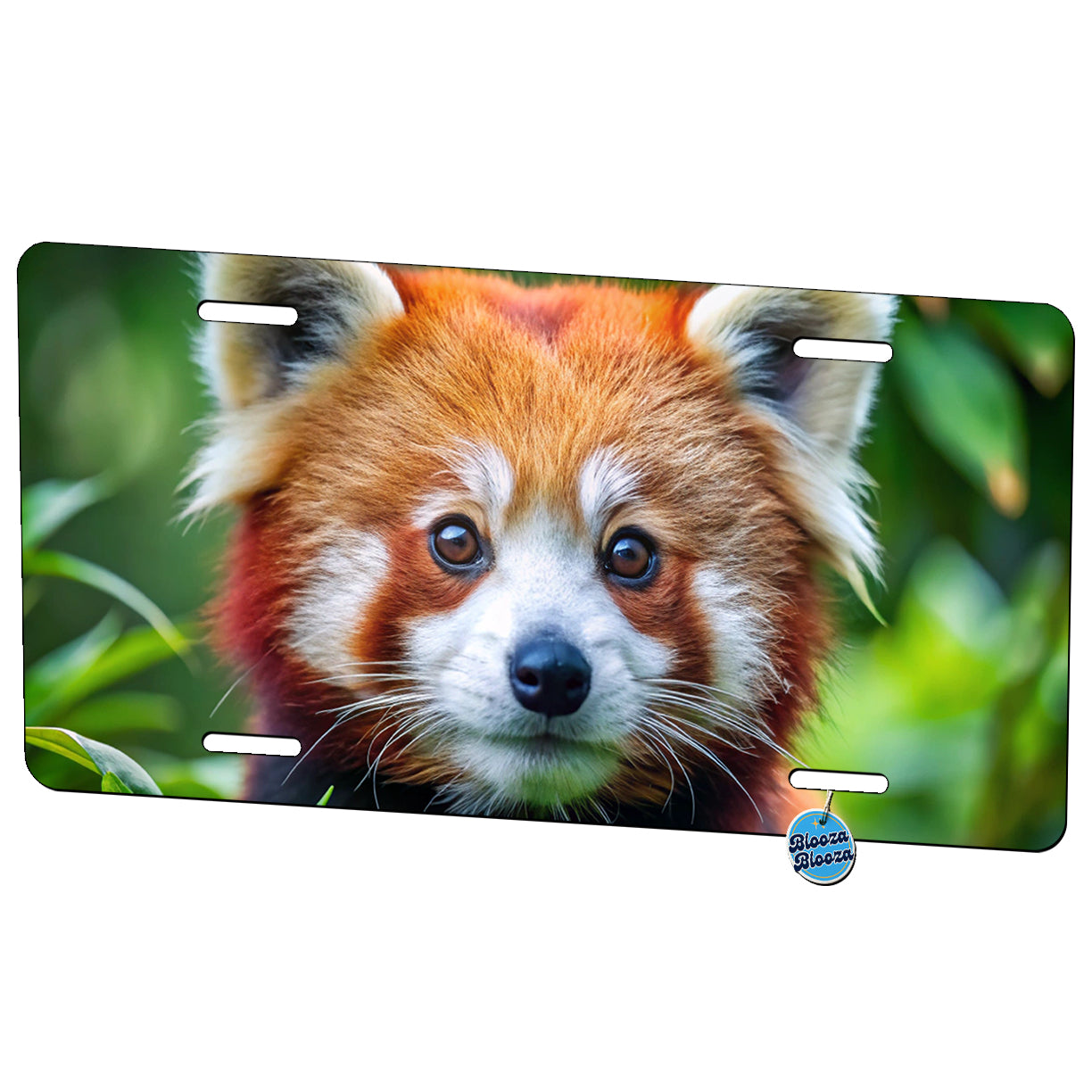 Red Panda Metal Vanity Novelty Tag License Plate for Trucks Cars SUVs