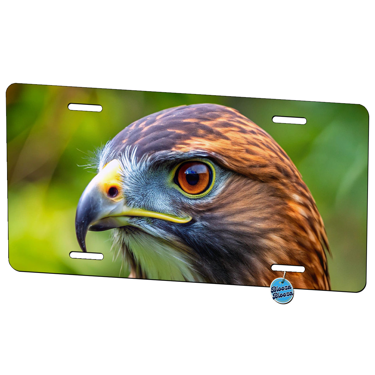 Red-Tailed Hawk Raptor Bird Of Prey Metal Vanity Novelty Tag License Plate for Trucks Cars SUVs