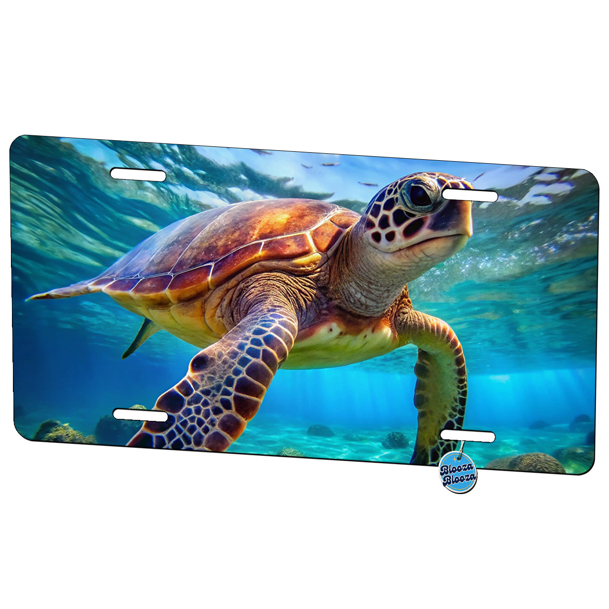 Sea Turtle Metal Vanity Novelty Tag License Plate for Trucks Cars SUVs