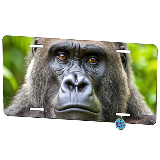 Western Gorilla Ape Metal Vanity Novelty Tag License Plate for Trucks Cars SUVs
