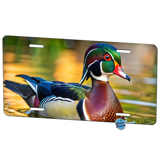 Wood Duck Metal Vanity Novelty Tag License Plate for Trucks Cars SUVs
