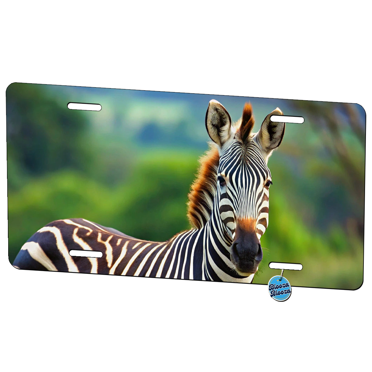 Zebra Metal Vanity Novelty Tag License Plate for Trucks Cars SUVs