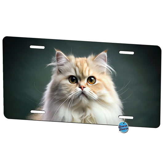Persian Cat Photo Metal Vanity Novelty Tag License Plate for Trucks Cars SUVs
