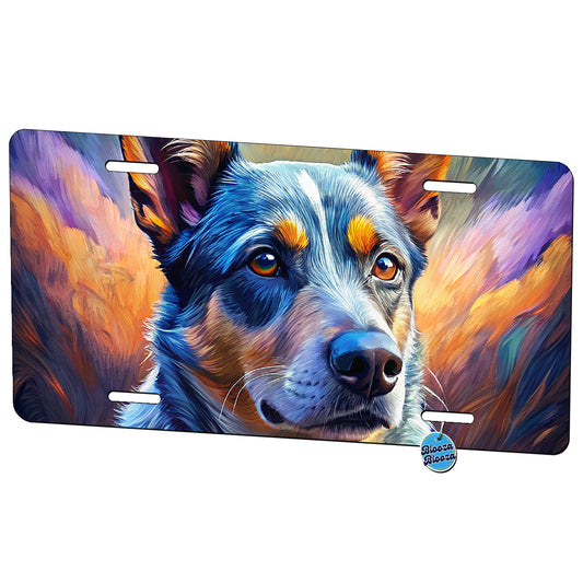 Australian Cattle Dog Pop Art Metal Vanity Novelty Tag License Plate for Trucks Cars SUVs