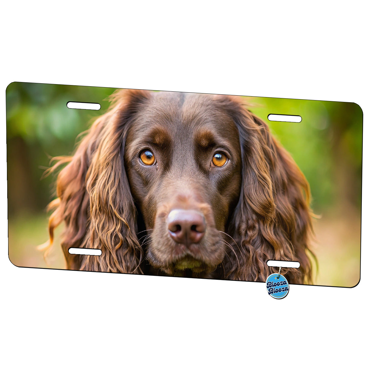 Boykin Spaniel Dog Photo Metal Vanity Novelty Tag License Plate for Trucks Cars SUVs