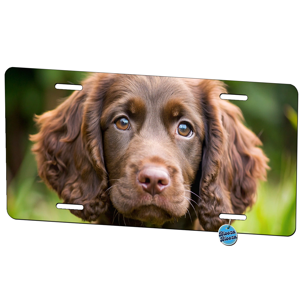 Boykin Spaniel Dog Puppy Photo Metal Vanity Novelty Tag License Plate for Trucks Cars SUVs
