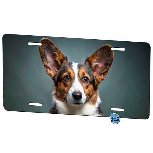 Cardigan Welsh Corgi Dog Photo Metal Vanity Novelty Tag License Plate for Trucks Cars SUVs