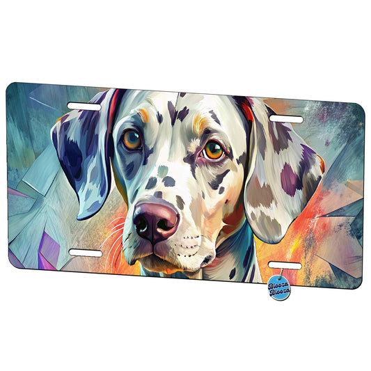 Dalmatian Dog Contemporary Art Metal Vanity Novelty Tag License Plate for Trucks Cars SUVs