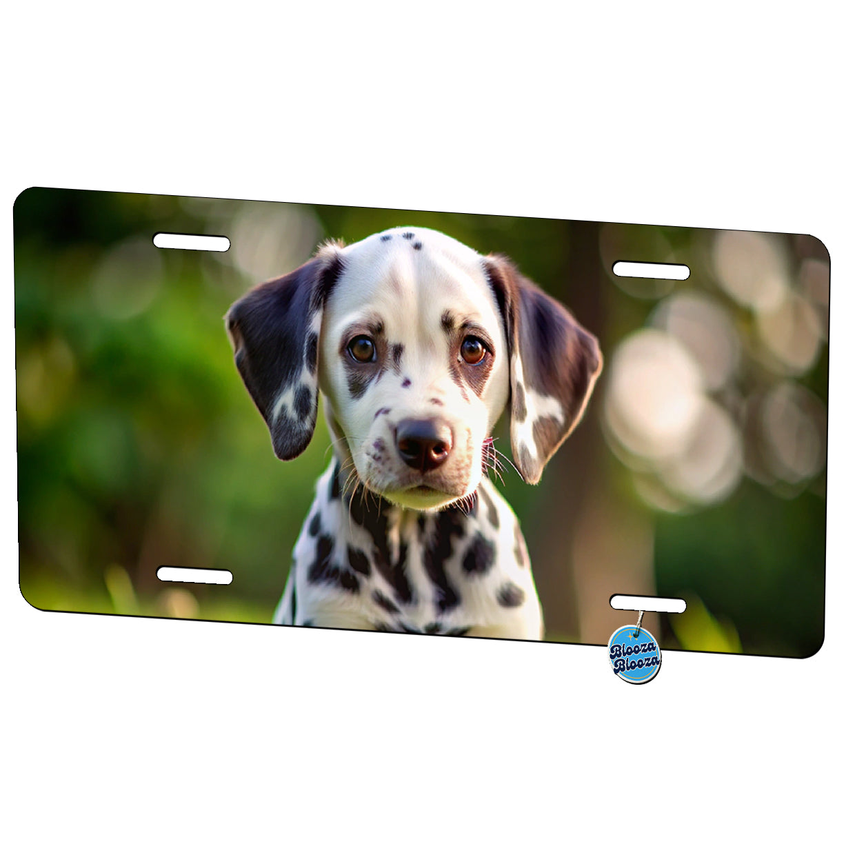 Dalmatian Dog Puppy Photo Metal Vanity Novelty Tag License Plate for Trucks Cars SUVs