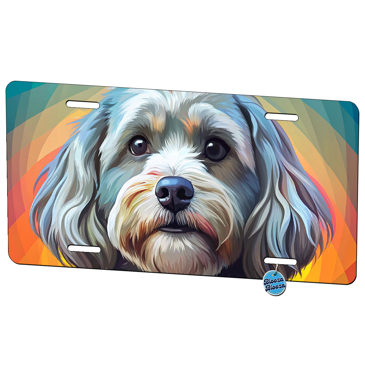Havanese Dog Pop Art Metal Vanity Novelty Tag License Plate for Trucks Cars SUVs