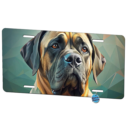 Mastiff Dog Contemporary Art Metal Vanity Novelty Tag License Plate for Trucks Cars SUVs