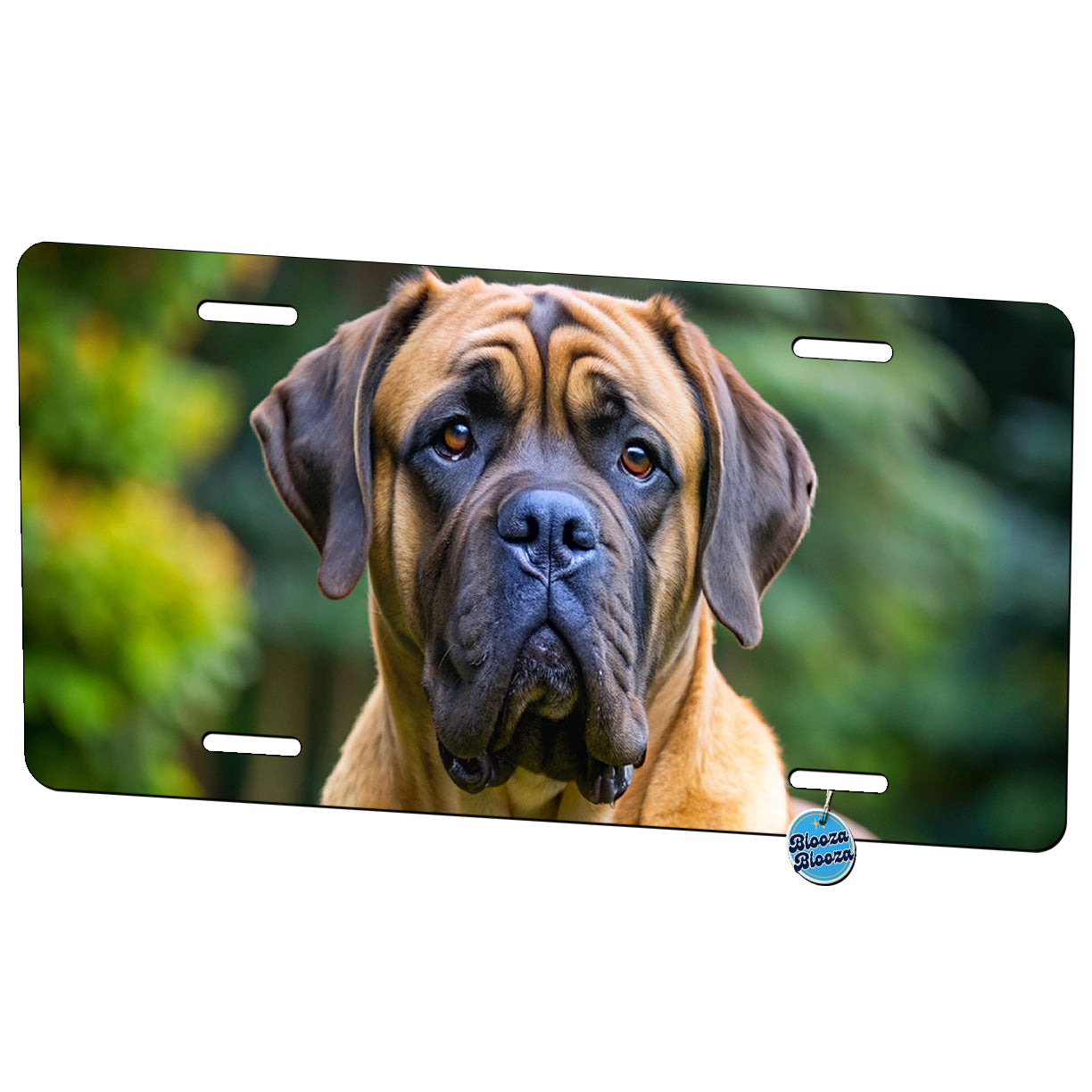 Mastiff Dog Photo Metal Vanity Novelty Tag License Plate for Trucks Cars SUVs